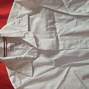French Toast button shirt white size 8